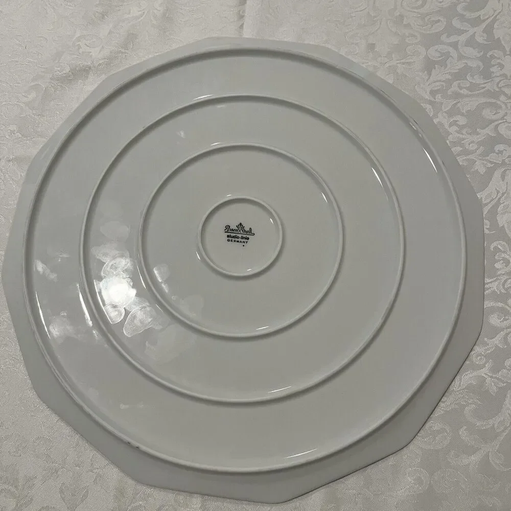 Rosenthal Studio Line Polygon Milos Gold Dragonfly Large Serving Platter 12 1/2